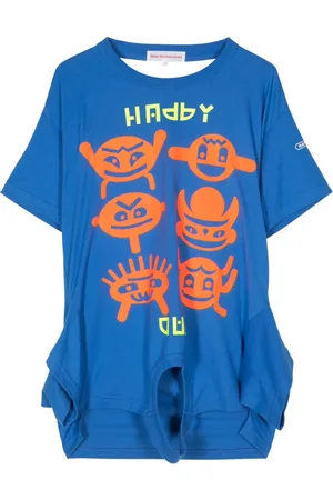 WALTER VAN BEIRENDONCK Happy/Sad turntable T-shirt