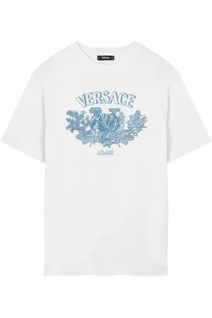 VERSACE University Coral cotton T-shirt