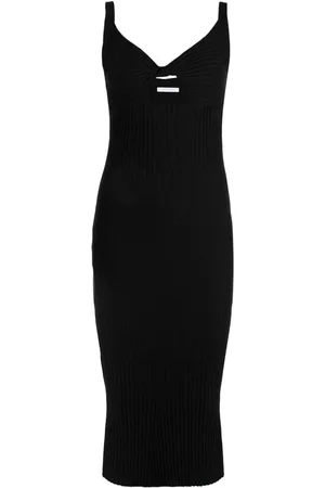 JOHN ELLIOTT Twist-detail ribbed-knit dress