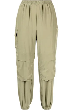 JOHN ELLIOTT Multiple-pockets cropped silk trousers