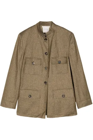 Céline Single-breasted metallic blazer