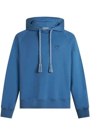 Etro Pegaso-embroidered drawstring hoodie