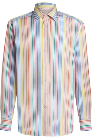ETRO striped long-sleeve shirt - Pink