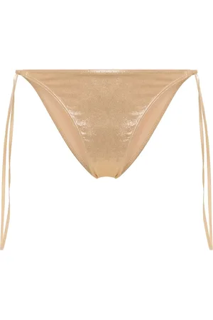 Cult Gaia Vallie metallic bikini bottoms