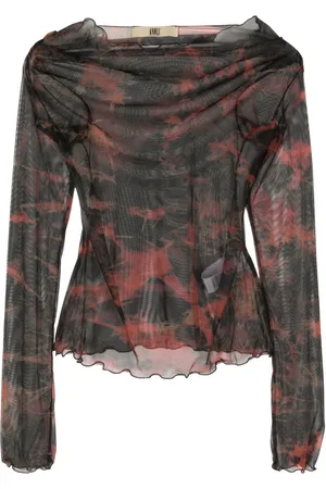 KNWLS Abstract-pattern mesh top
