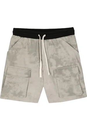 MOUTY Tie-dye drawstring cotton shorts
