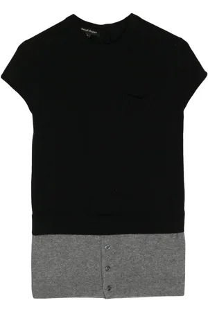 MERYLL ROGGE Two-tone cashmere top