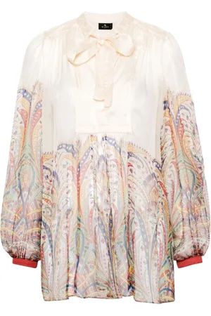 Etro Graphic-print silk blouse