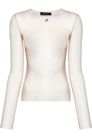 MUGLER Gradient-effect mesh top