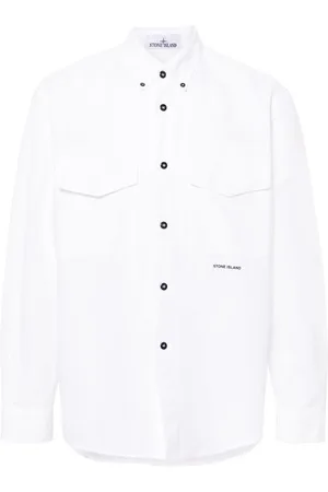 Stone Island Rubberised-logo shirt