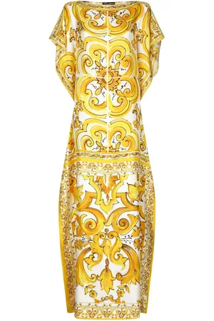 Dolce & Gabbana Majolica silk maxi dress