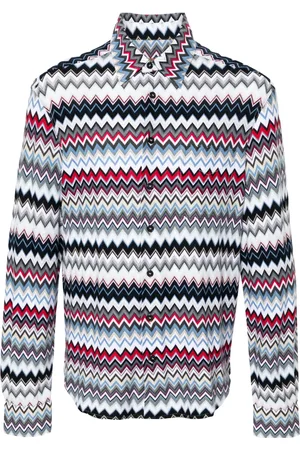 Missoni Chevron-knit cotton shirt