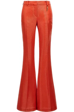 Roberto Cavalli Low-rise flared trousers