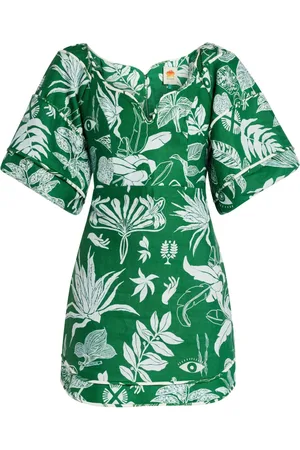 Farm Rio Floral-print mini dress