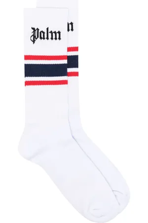 Palm Angels Intarsia-knit logo socks