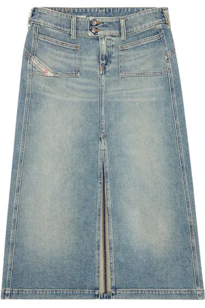 Diesel De-Hush denim midi skirt
