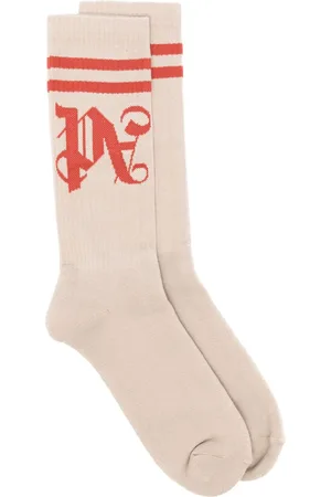 Palm Angels Intarsia-knit logo socks