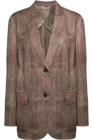 ZIGGY CHEN Faded-effect single-breasted blazer