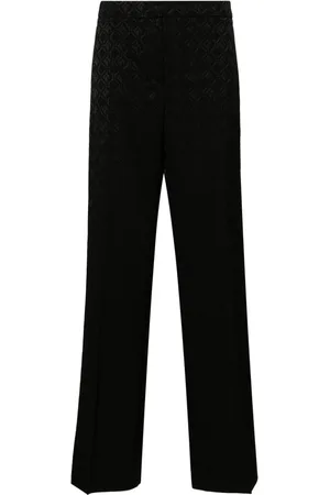 Marine Serre Mid-rise tailored trousers