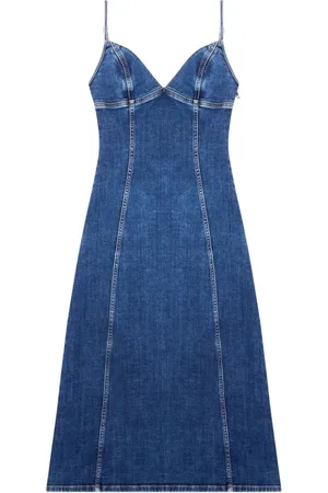 Diesel De-Fulvy-Dress-D denim midi dress