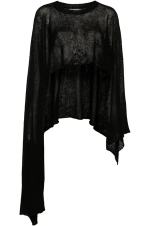 ISABEL BENENATO Asymmetric linen top