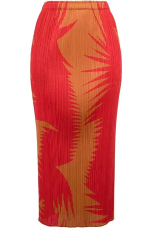 PLEATS PLEASE ISSEY MIYAKE Plissé midi-skirt