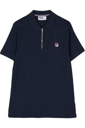 Fila Ribbed cotton polo shirt