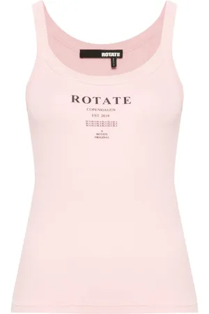 ROTATE Logo-print tank top