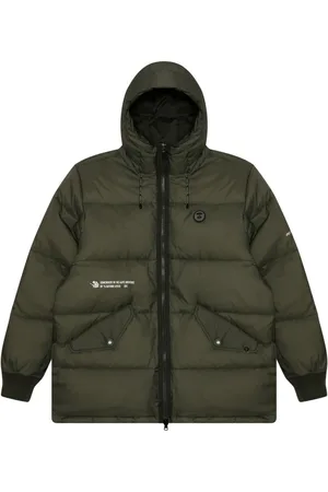 A Bathing Ape Logo-print quilted down jacket