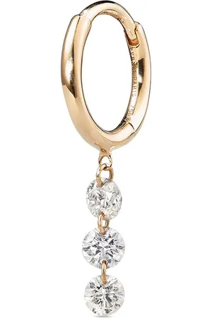 PERSÉE 18kt yellow diamond hoop earring