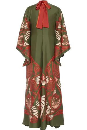 La DoubleJ Magnifico botanical-print silk dress