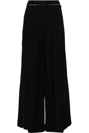 MUGLER Hook & Eye wide-leg trousers