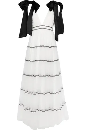 ALICE+OLIVIA Jessalyn bow-detail maxi dress