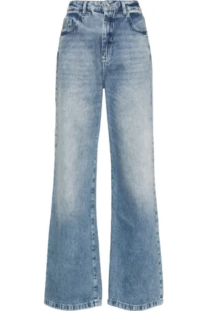 Patrizia Pepe Fly-rivet straight-leg jeans