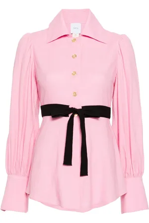 Patou Tie-fastening crepe shirt