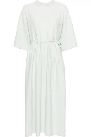 HENRIK VIBSKOV Mismatch crinkled midi dress