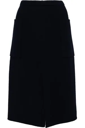 Vince Front-slit pencil skirt