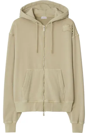 Burberry Equestrian Knight motif zip-up hoodie