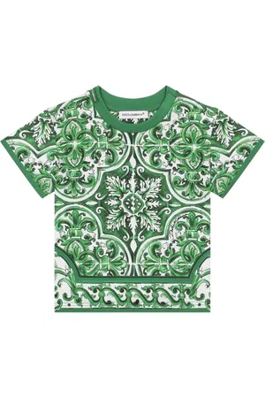 Dolce & Gabbana Majolica-print cotton T-shirt