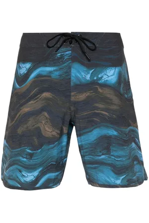 Oakley Abstract-pattern swim shorts