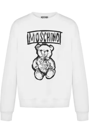 Moschino Teddy Bear-print cotton sweatshirt