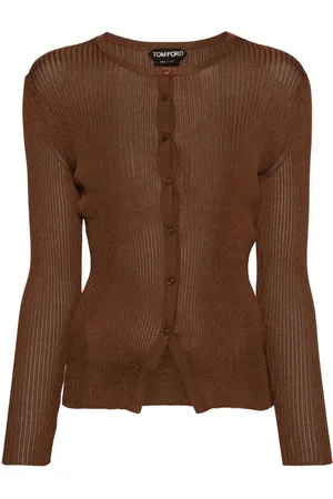 Tom Ford Round-neck ribbed cardigan
