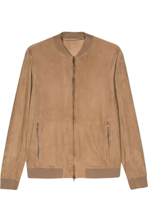 SALVATORE SANTORO Suede bomber jacket