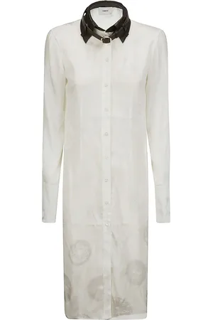 COPERNI Collar-detail silk dress