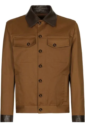 Dolce & Gabbana Leather-detailing jacket