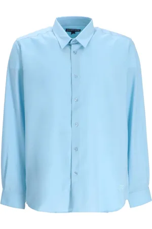 Vilebrequin Embroidered-logo wool shirt