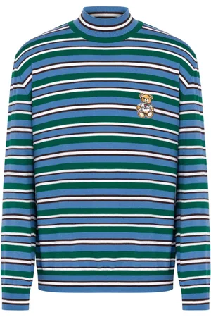 Moschino Striped virgin-wool jumper