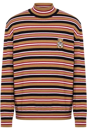 Moschino Striped virgin-wool jumper