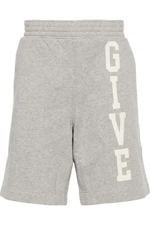 Givenchy Mélange-effect track shorts
