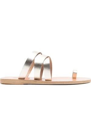 Ancient Greek Sandals Górdia leather flat sandals